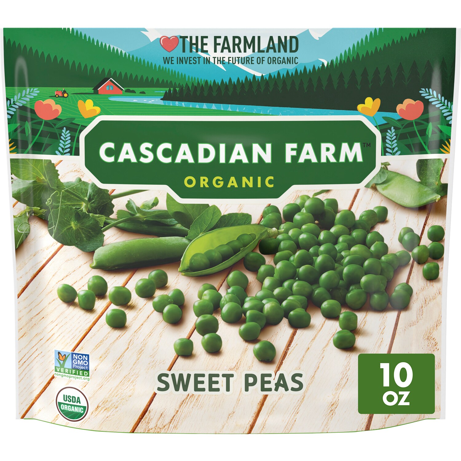 Cascadian Farm Organic Sweet Peas, Frozen