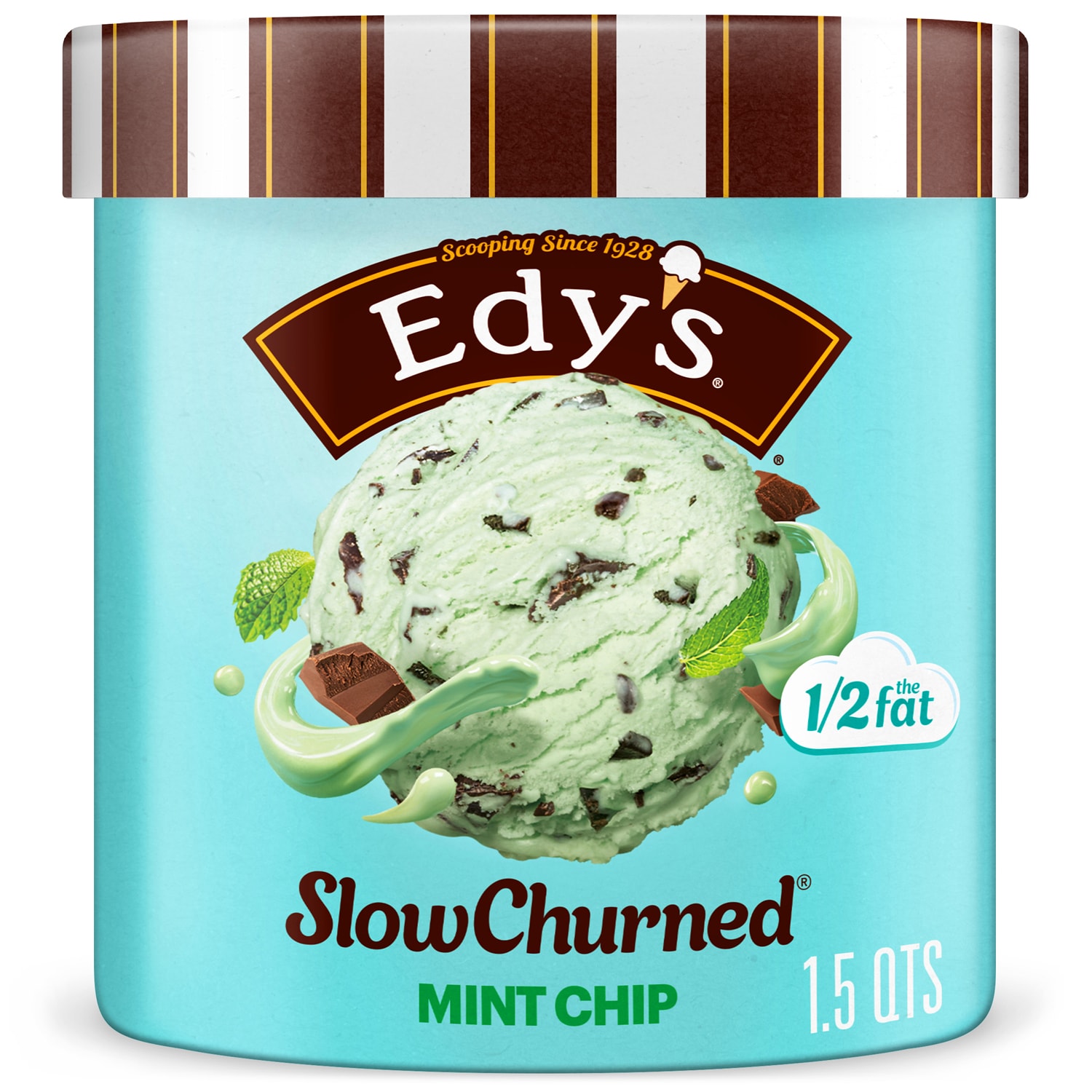 Edy's Slow-Churned Light Ice Cream, Mint Chocolate Chip
