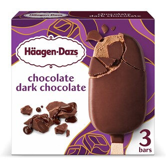 Haagen-Dazs Ice Cream Bars, Chocolate and Dark Chocolate
