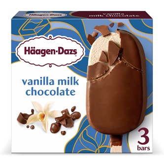 Haagen-Dazs Ice Cream Bars, Vanilla Milk Chocolate