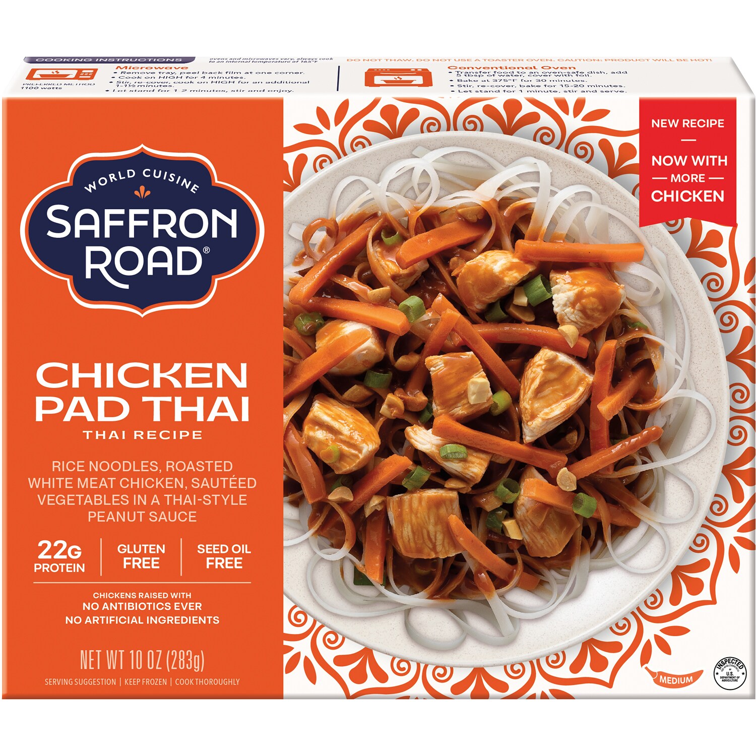 Saffron Road Chicken Pad Thai with Rice Noodles