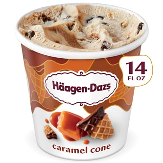 Haagen-Dazs Ice Cream, Caramel Cone