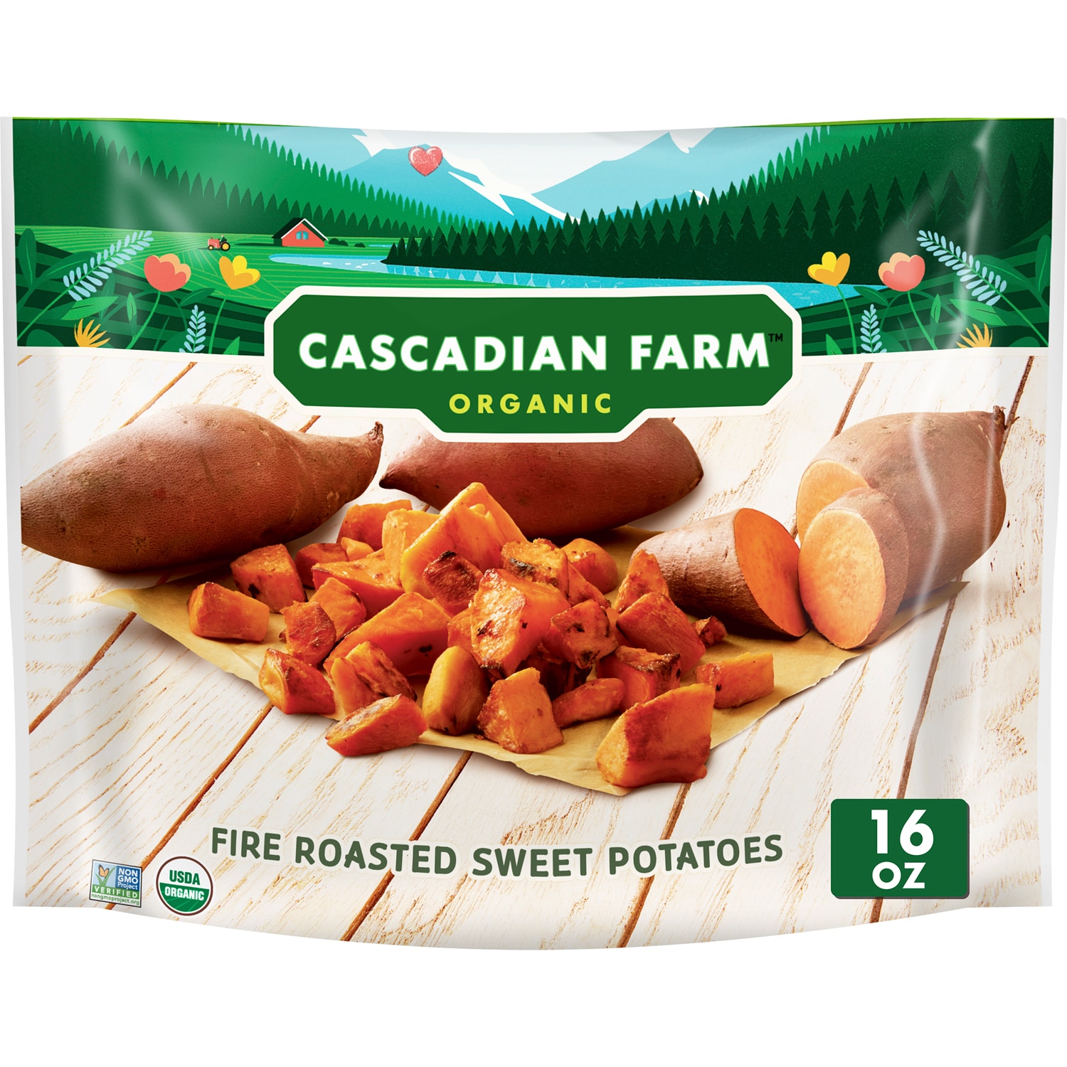 Cascadian Farm Organic Fire Roasted Sweet Potatoes, Frozen