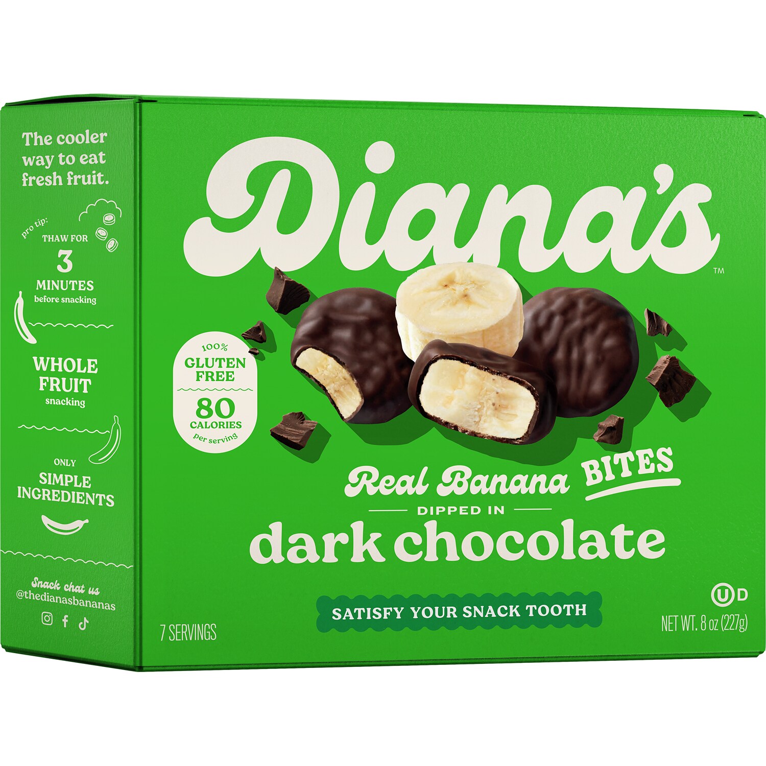 Diana's Bananas Real Banana Bites, Dark Chocolate
