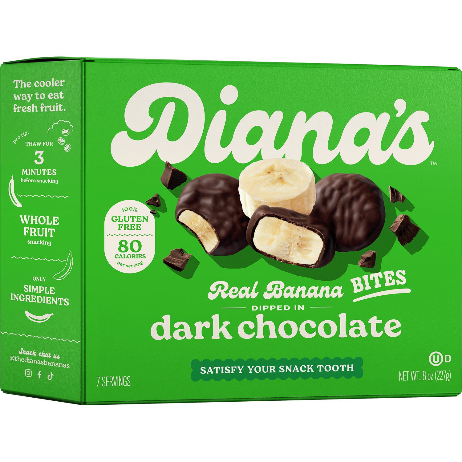 Diana's Bananas Real Banana Bites, Dark Chocolate