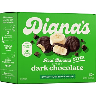 Diana's Bananas Real Banana Bites, Dark Chocolate