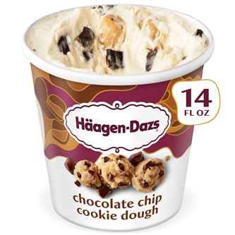 Haagen-Dazs Ice Cream, Chocolate Chip Cookie Dough