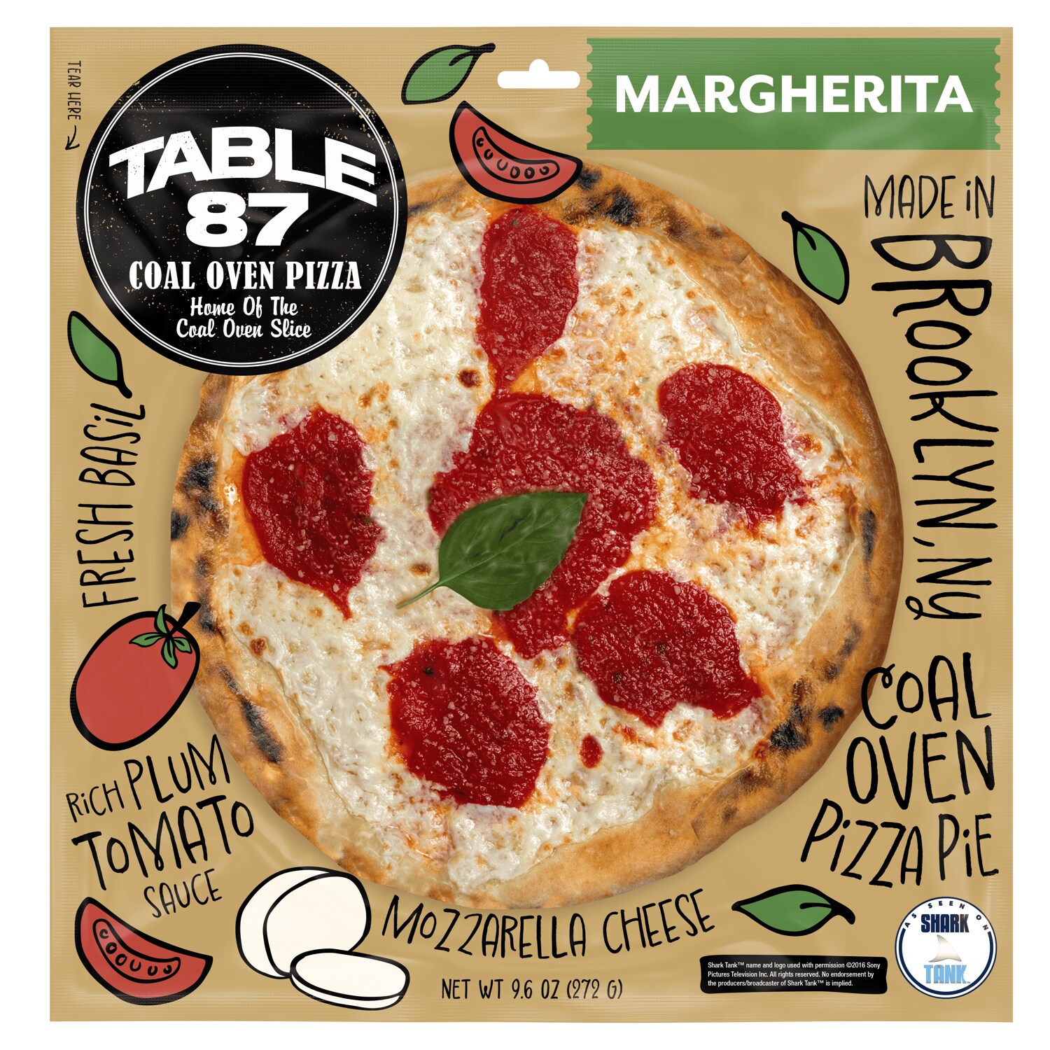 Table 87 Coal Oven Pizza, Margherita, Frozen