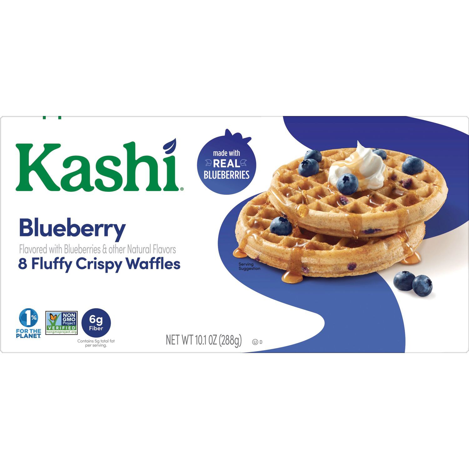 Kashi Waffles, Blueberry