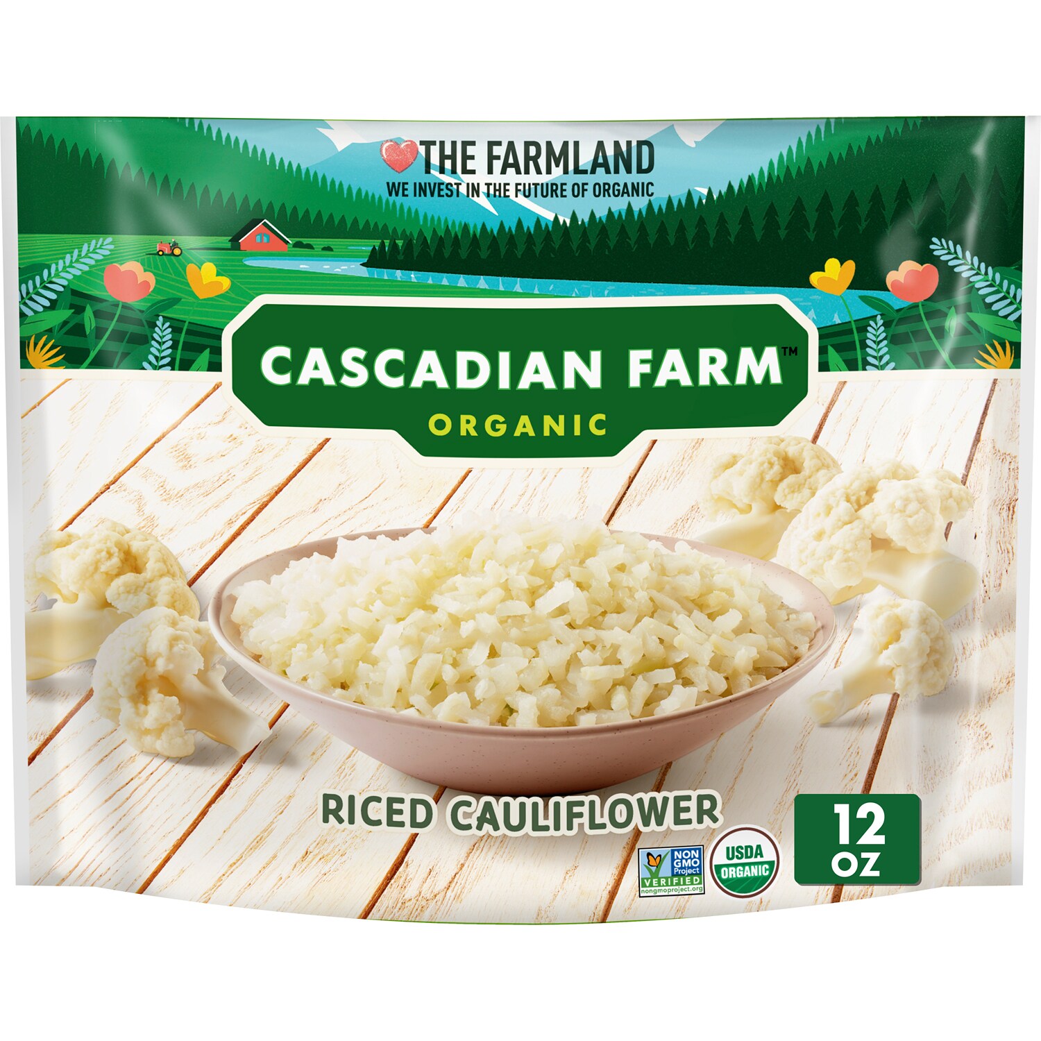 Cascadian Farm Organic Riced Cauliflower, Frozen