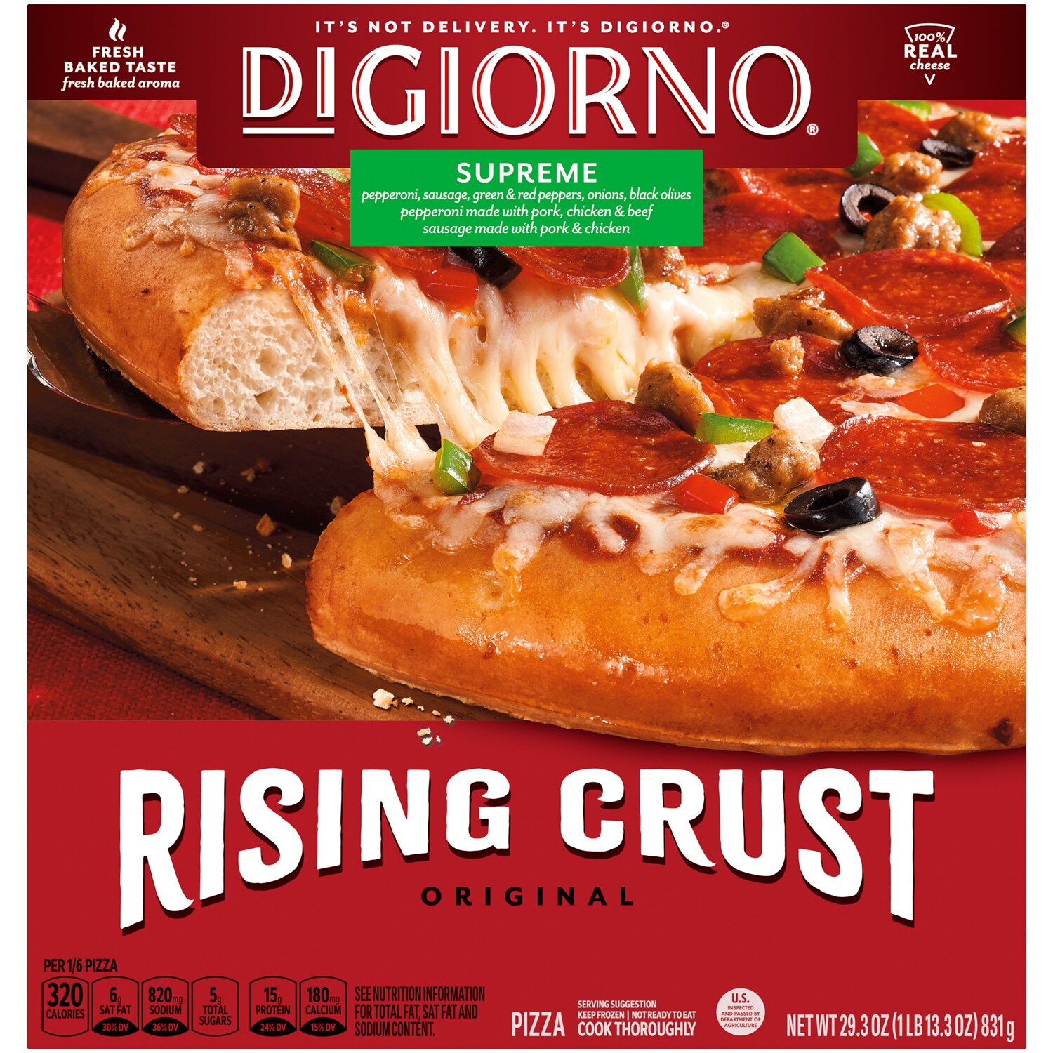 DiGiorno Original Rising Crust Pizza, Supreme