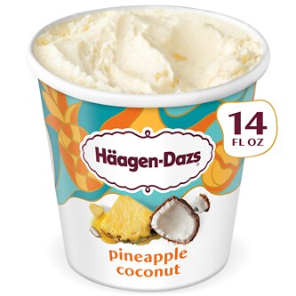 Haagen-Dazs Ice Cream, Pineapple Coconut