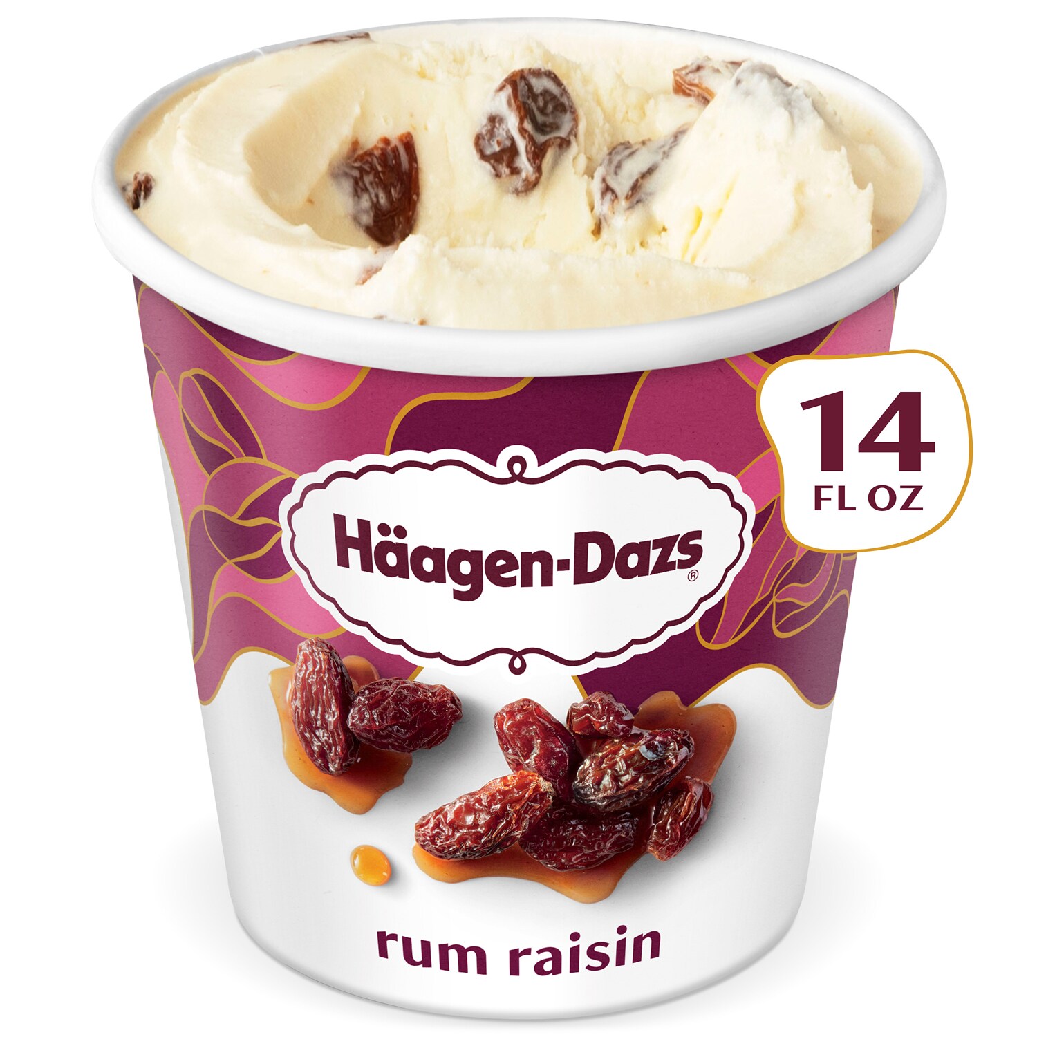 Haagen-Dazs Ice Cream, Rum Raisin
