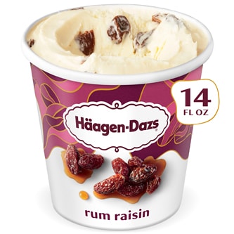 Haagen-Dazs Ice Cream, Rum Raisin