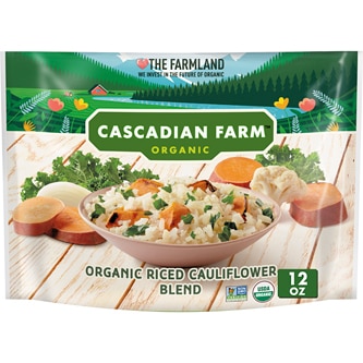 Cascadian Farm Organic Riced Cauliflower Blend with Roasted Sweet Potatoes, Onion & Kale, Frozen