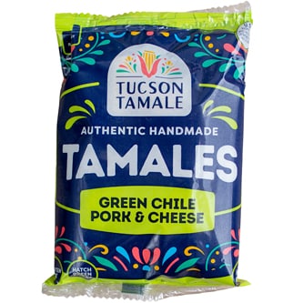 Tucson Tamale Green Chile Pork & Cheese Tamales