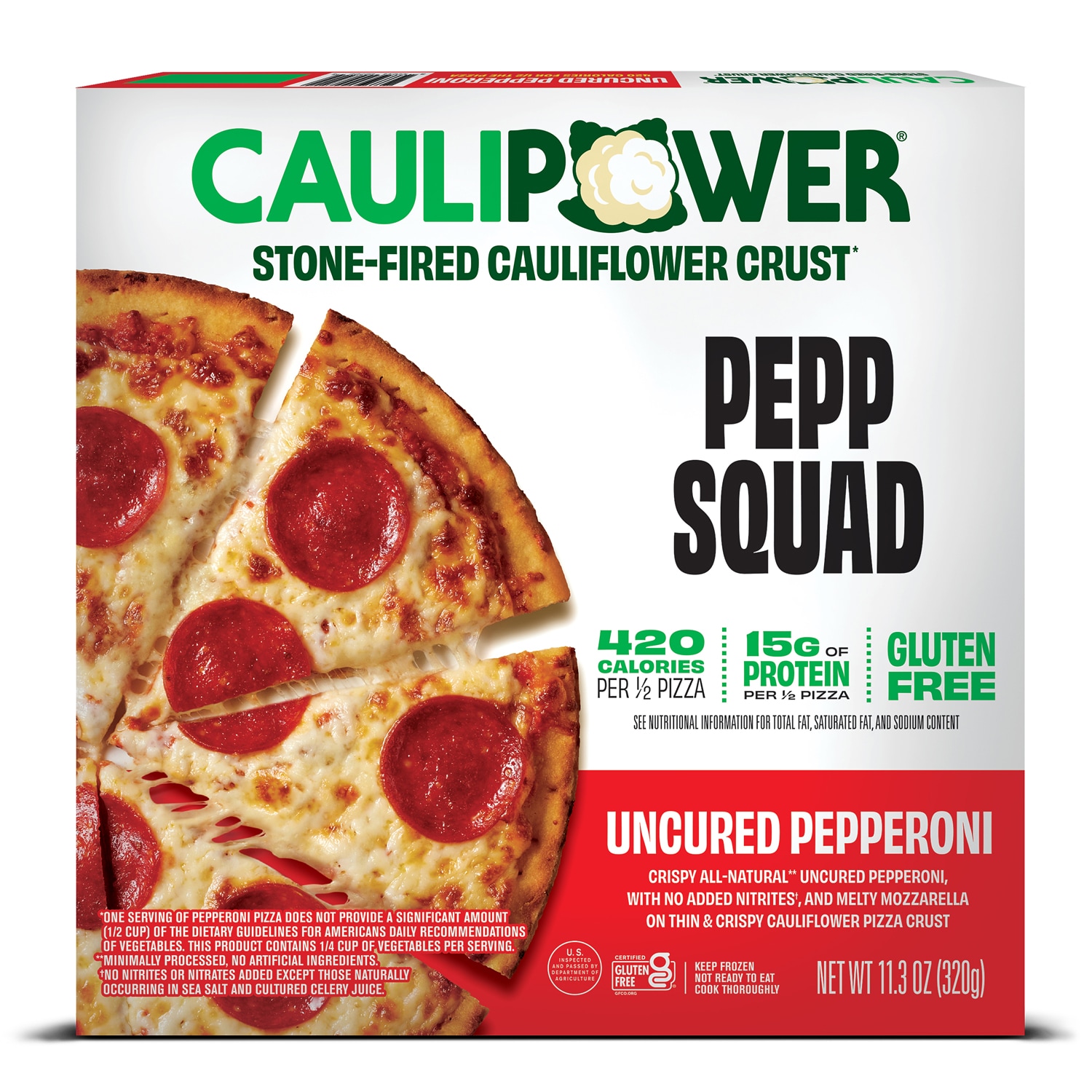 CAULIPOWER Cauliflower Crust Pizza, Uncured Pepperoni