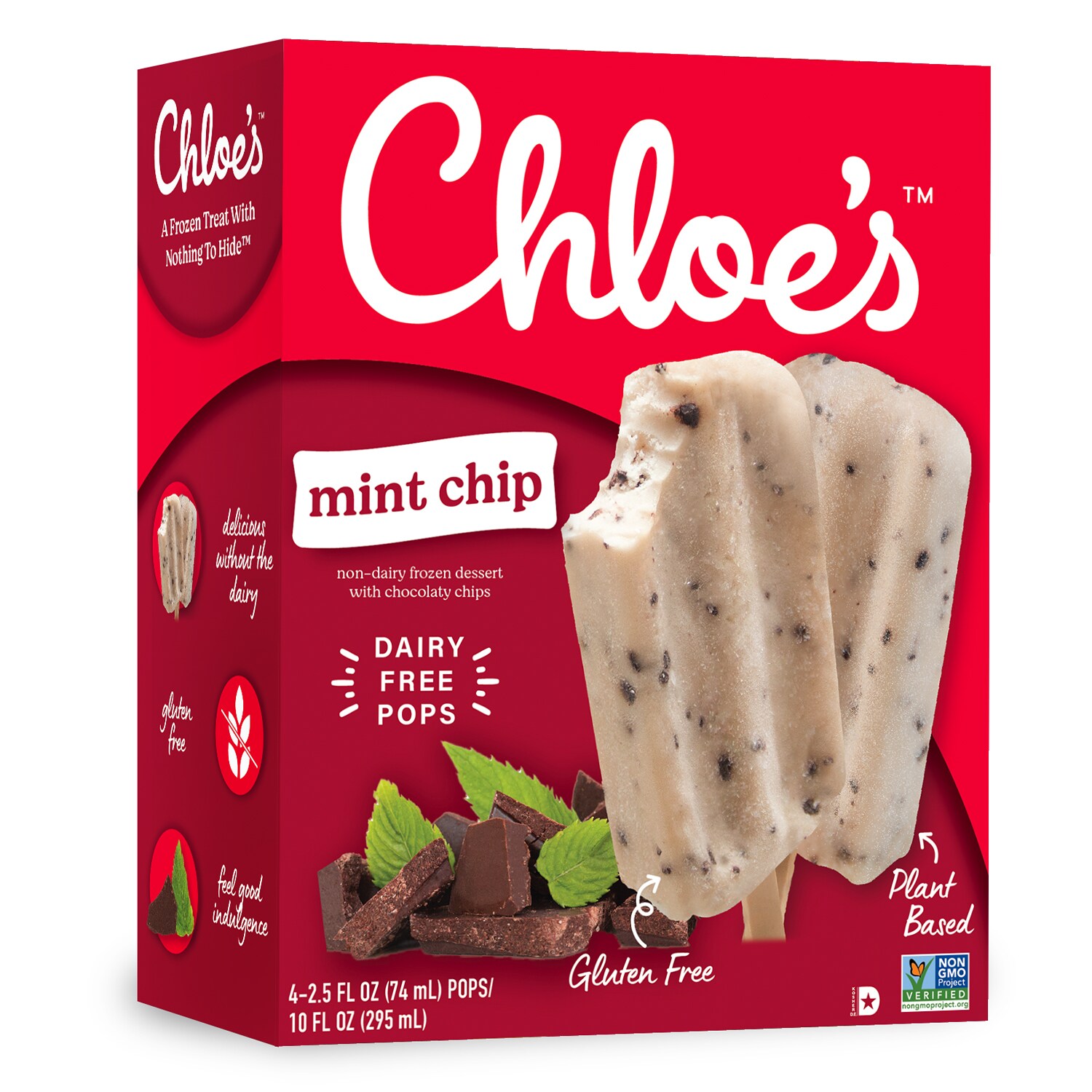 Chloe's Oatmilk Pops, Mint Chip