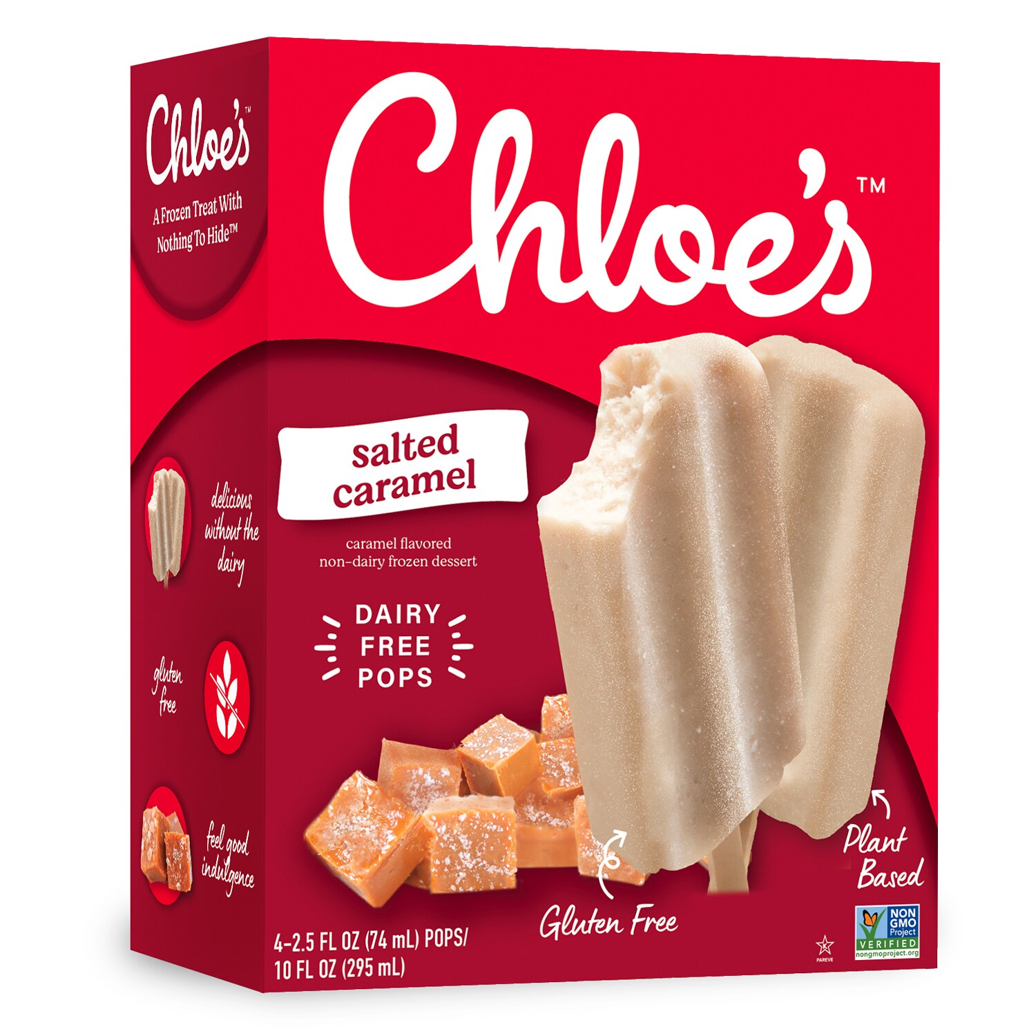 Chloe's Oatmilk Pops, Salted Caramel