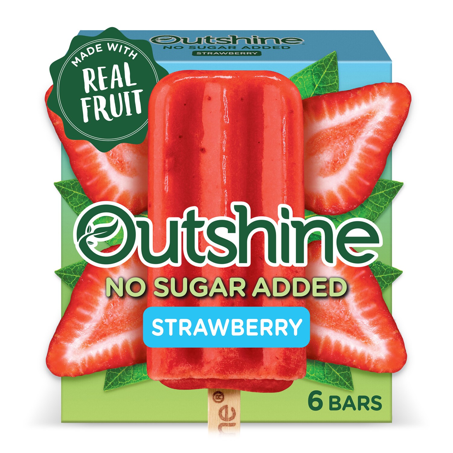 Outshine No Sugar Added Fruit Bars, Strawberry