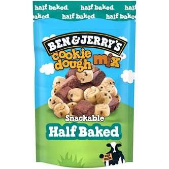 Ben & Jerry's Snackable Dough Chunks, Half Baked