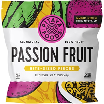 Pitaya Foods All Natural Bite-Sized Passion Fruit, Frozen