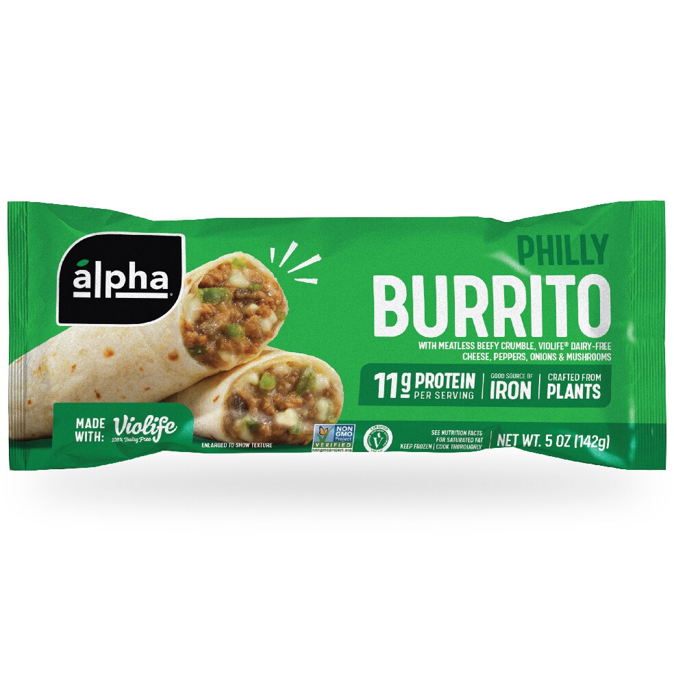 Alpha Foods Plant-Based Philly Burrito