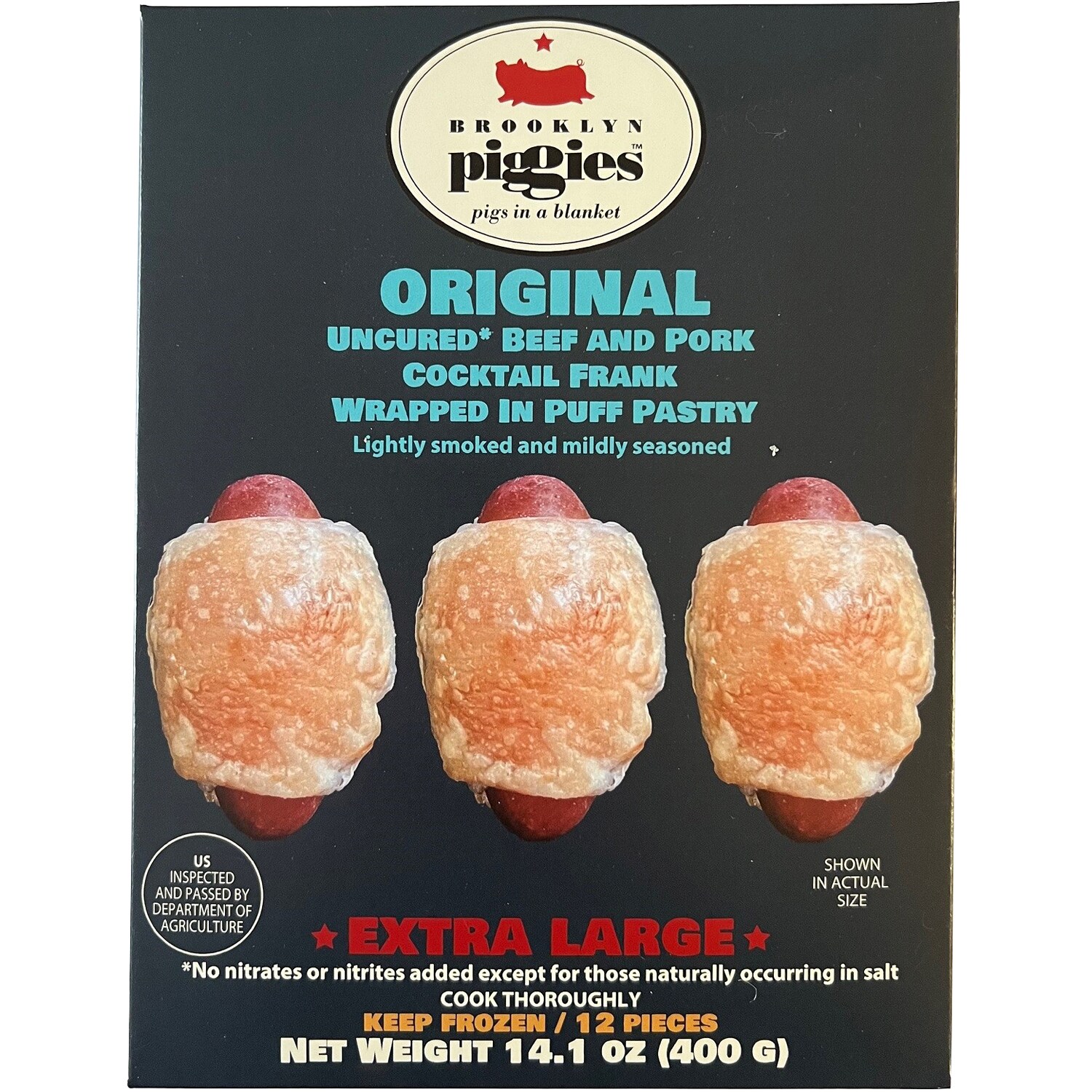 Brooklyn Piggies Pigs in a Blanket, Original, Frozen