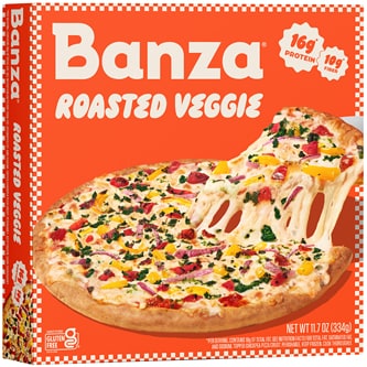 Banza Chickpea Pizza, Roasted Veggie