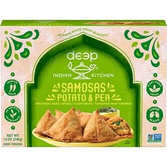 Deep Indian Kitchen Samosas, Potato & Pea, Frozen
