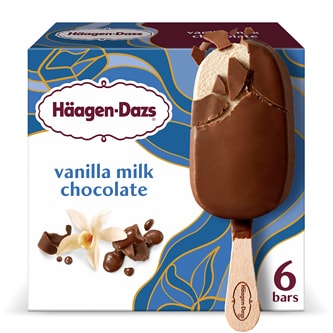 Haagen-Dazs Ice Cream Bars, Vanilla Milk Chocolate