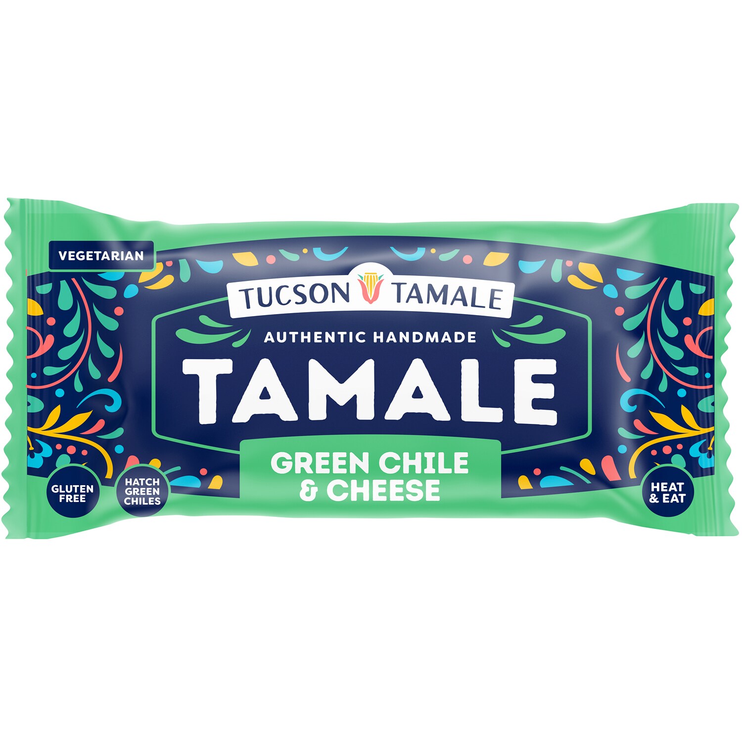 Tucson Tamale Green Chile & Cheese Tamale