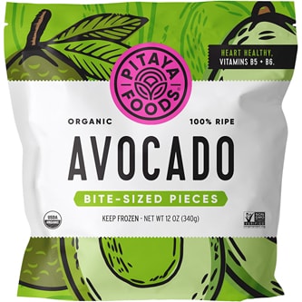 Pitaya Foods Organic Bite-Sized Avocado, Frozen