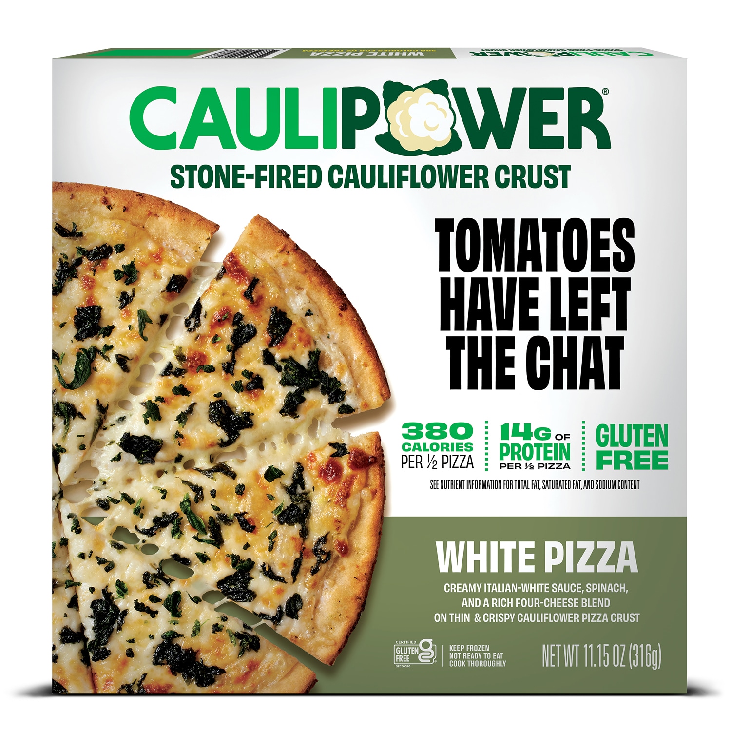 CAULIPOWER Cauliflower Crust Pizza, White