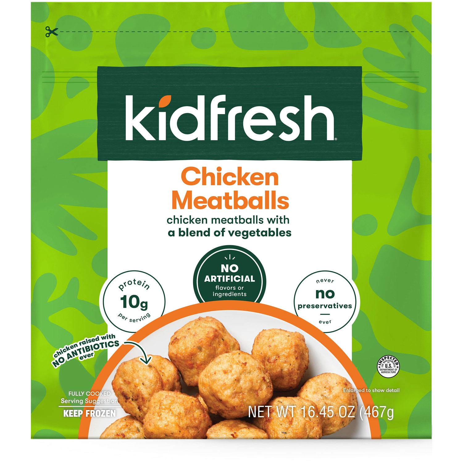 Kidfresh Chicken Meatballs, Value Pack, Frozen