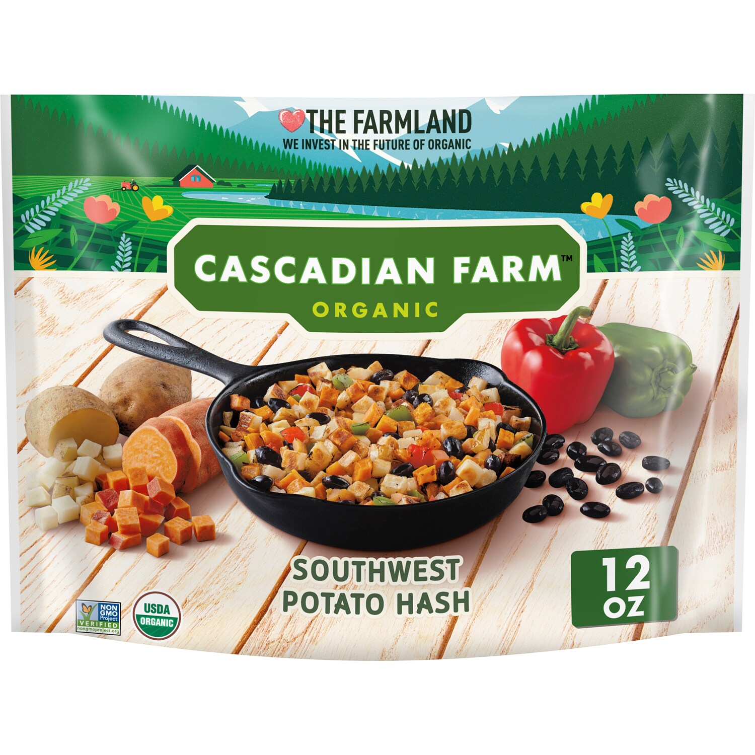 Cascadian Farm Organic Southwest Potato Hash, Frozen