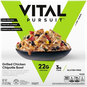Vital Pursuit Protein Lovers Grilled Chicken Chipotle Bowl, Frozen
