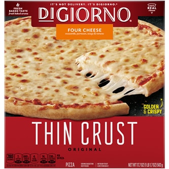 DiGiorno Thin Crust Pizza, Four Cheese, Frozen