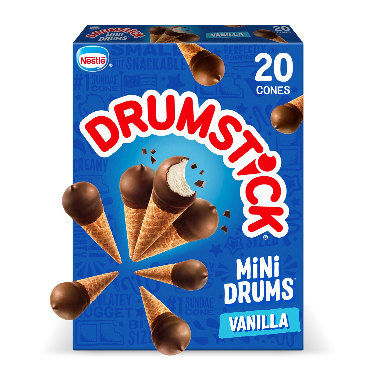 Nestlé Drumstick Mini Drums, Vanilla