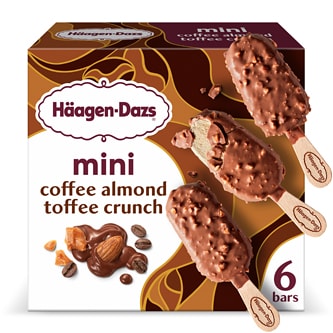 Haagen-Dazs Ice Cream Mini Bars, Coffee Almond Toffee Crunch