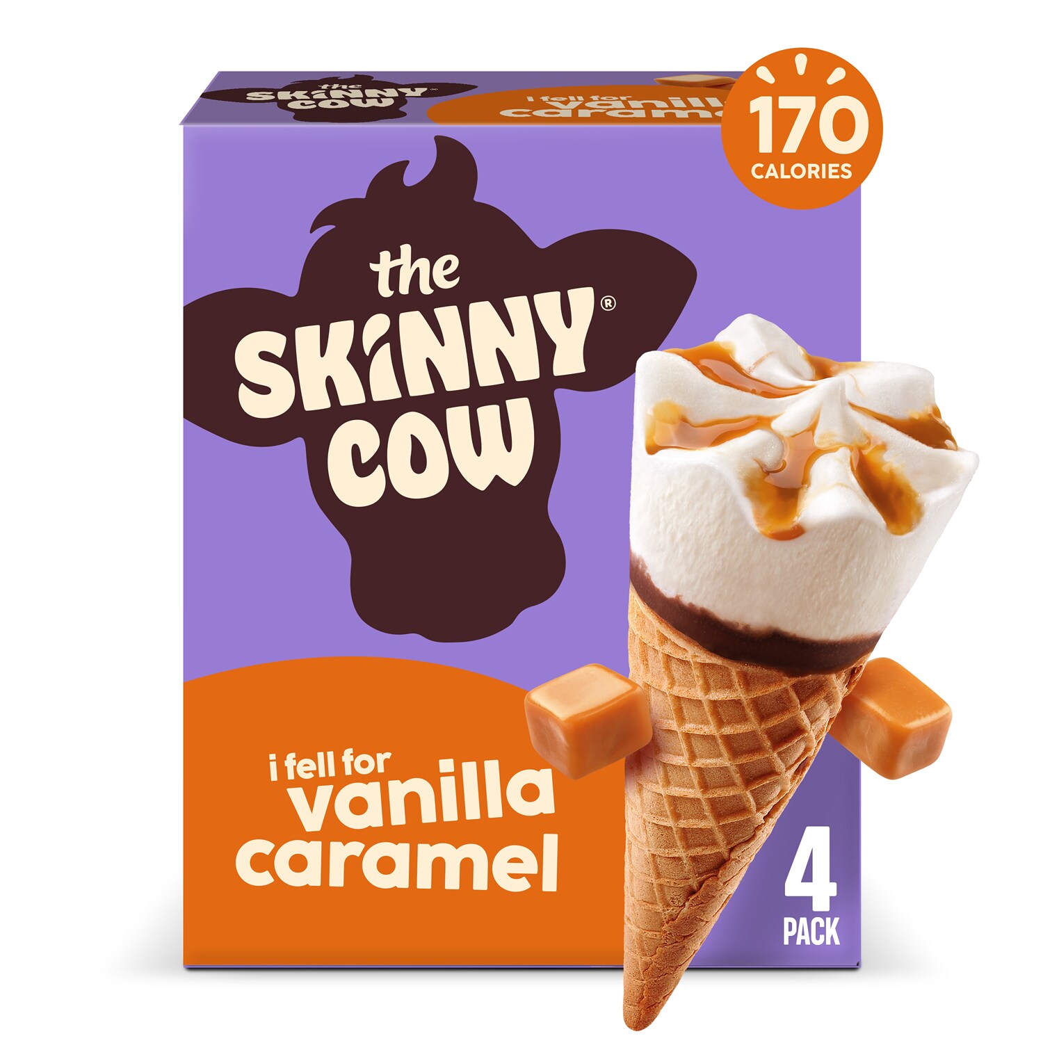 Skinny Cow Ice Cream Cones, Next Level Vanilla Caramel