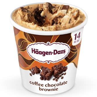 Haagen-Dazs Ice Cream, Coffee Chocolate Brownie 