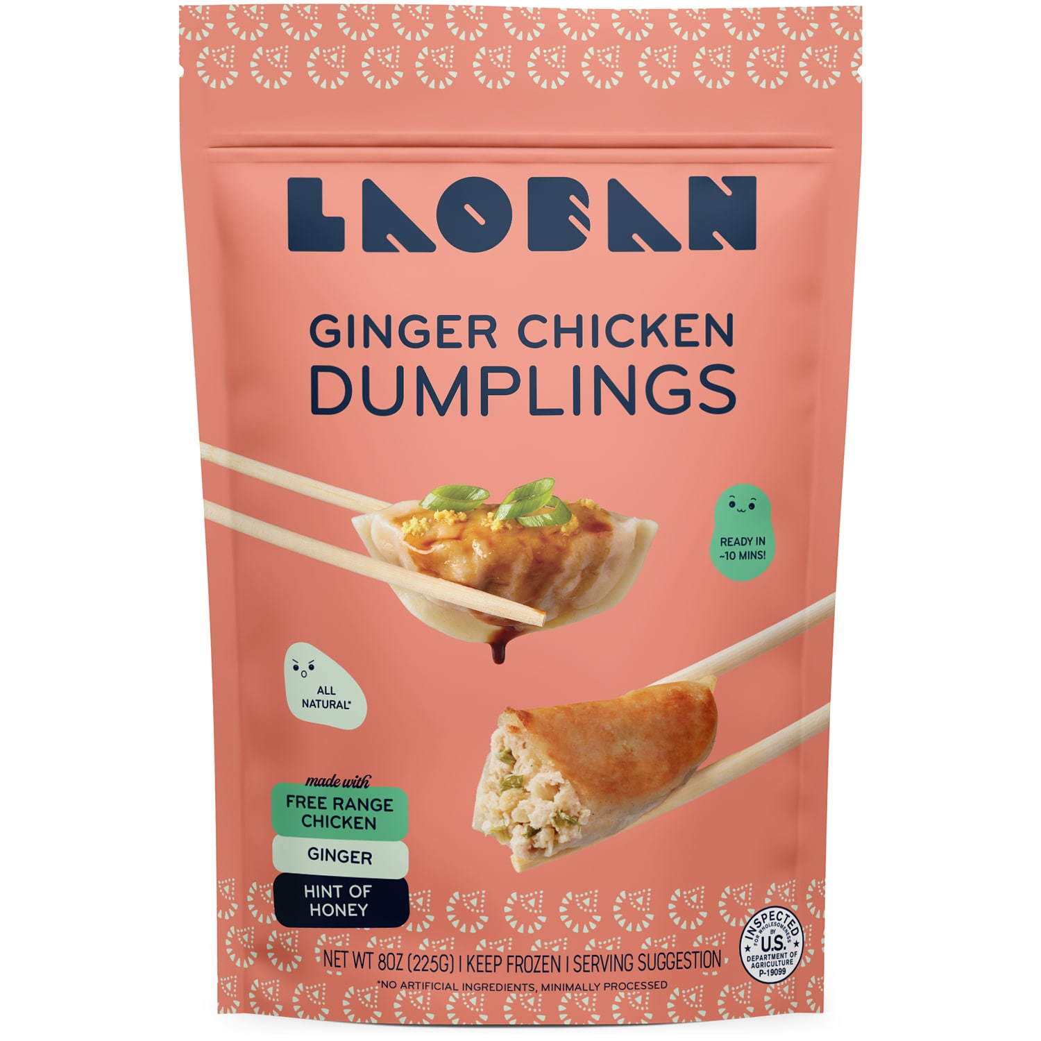 Laoban Dumplings, Ginger Chicken, Frozen