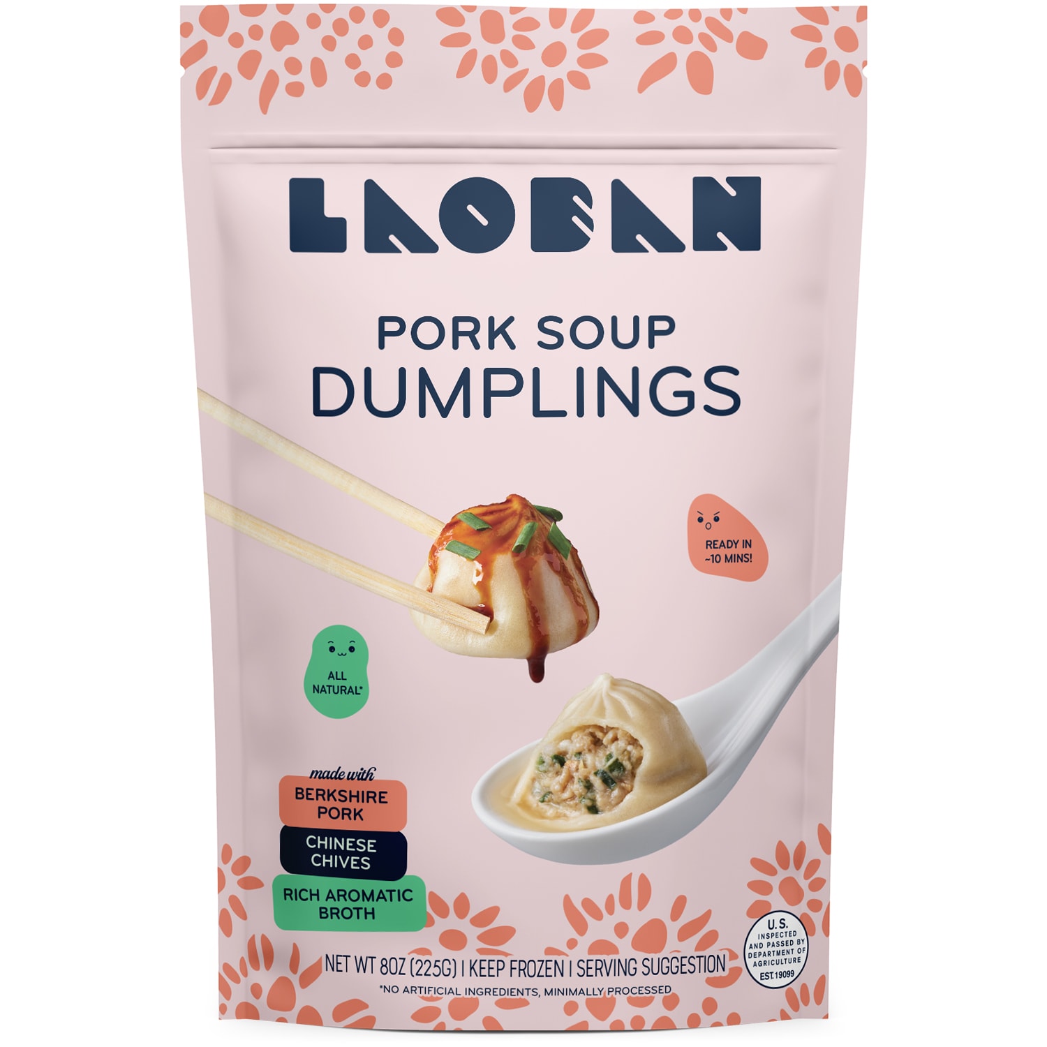 Laoban Dumplings, Pork Soup, Frozen