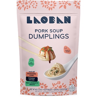 Laoban Dumplings, Pork Soup, Frozen