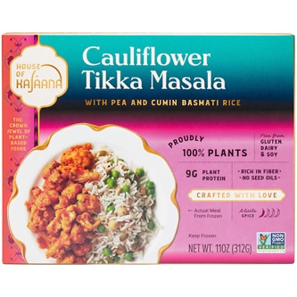 House of Kajaana Cauliflower Tikka Masala with Pea and Cumin Basmati Rice, Frozen