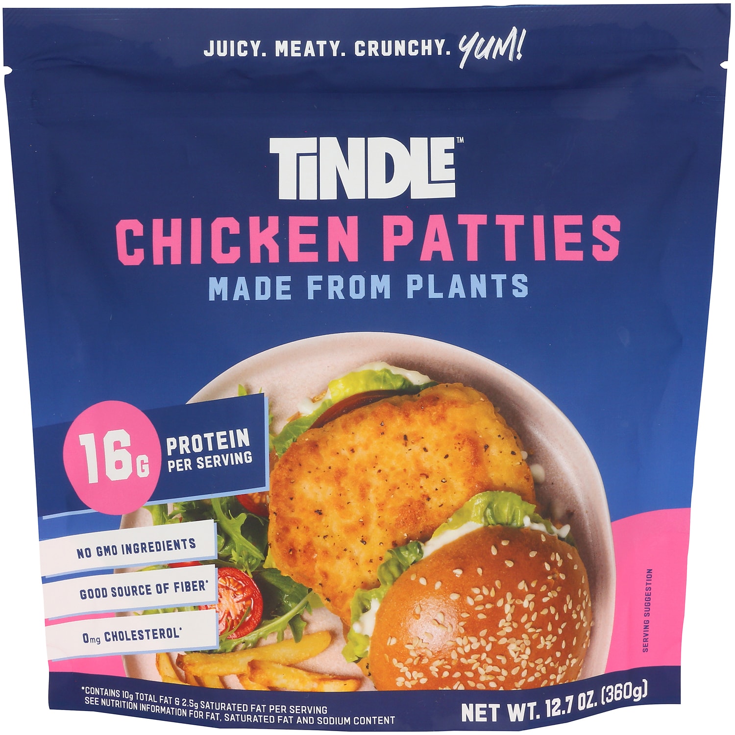 TiNDLE Made From Plants Chicken Patties, Frozen