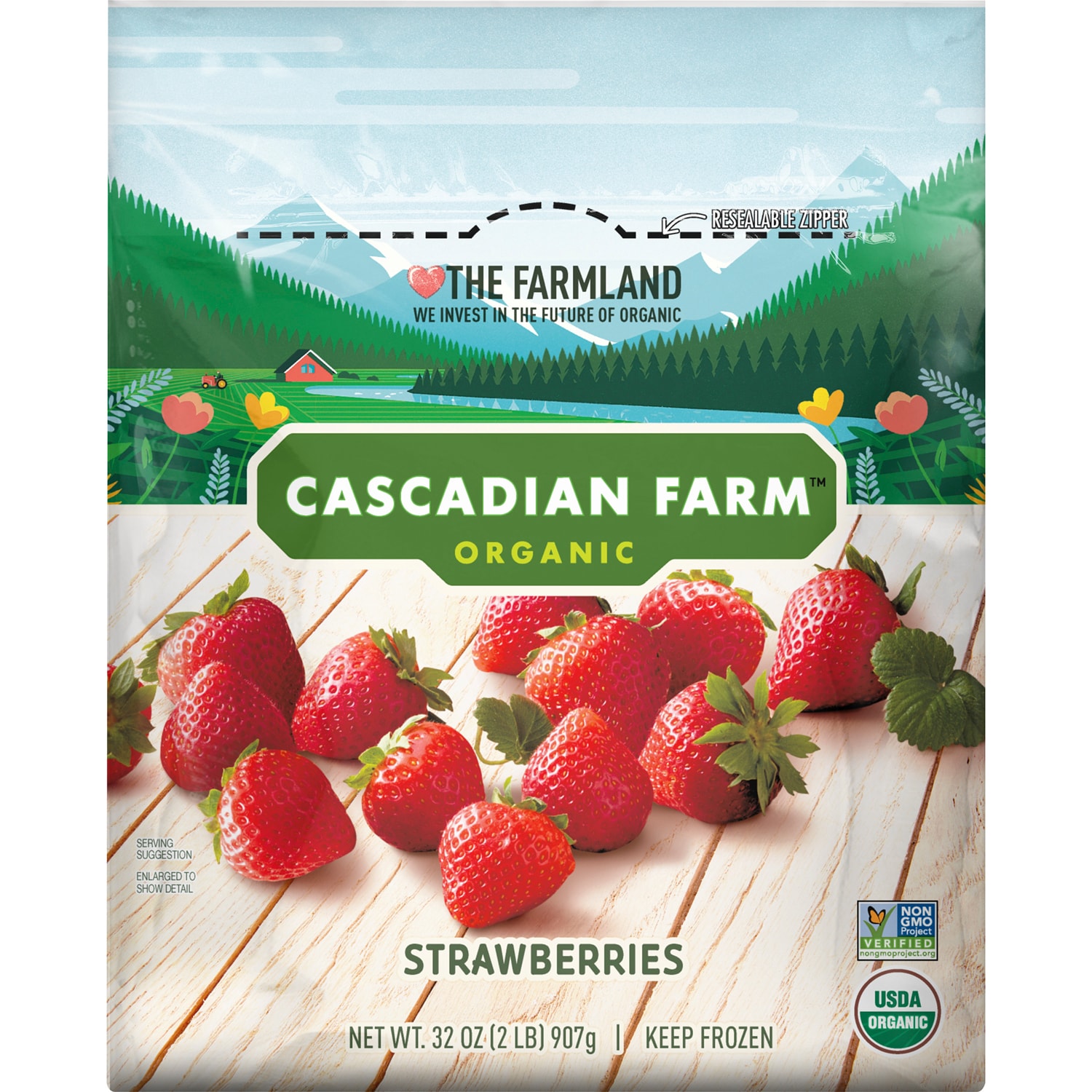 Cascadian Farm Organic Strawberries, Frozen