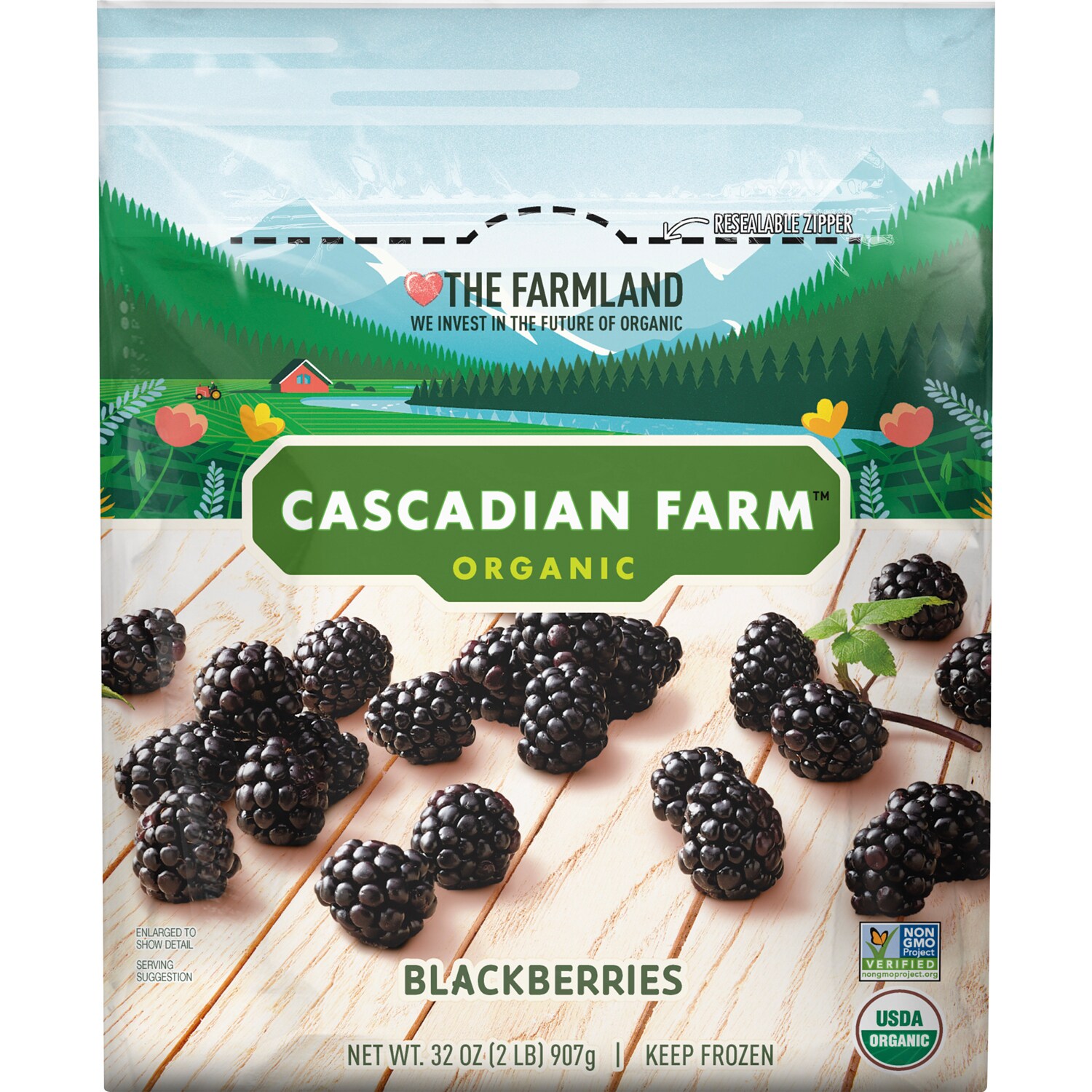 Cascadian Farm Organic Blackberries, Frozen