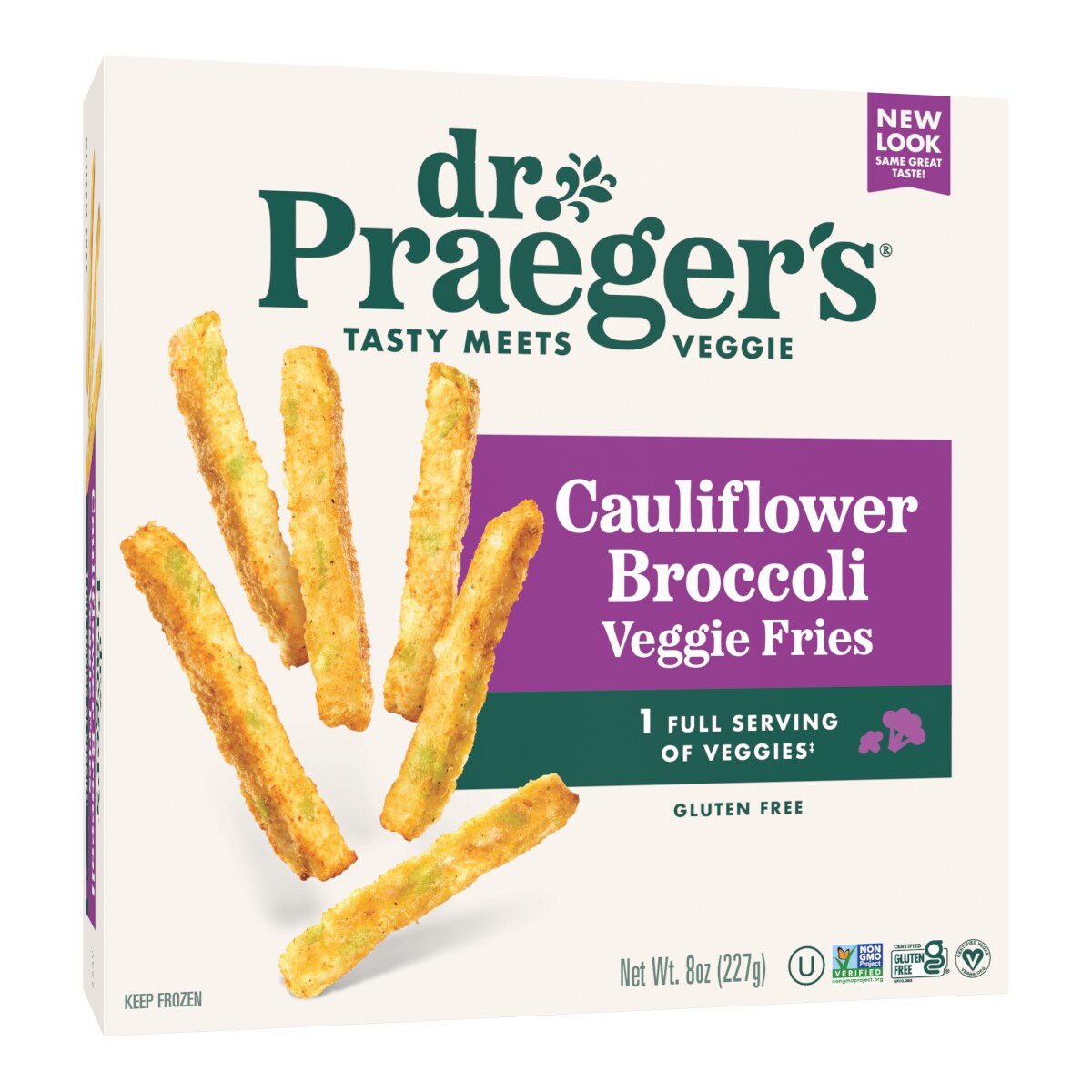 Dr. Praeger's Cauliflower Broccoli Veggie Fries, Frozen